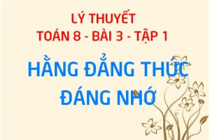 Các hằng đẳng thức đáng nhớ: Bình phương của một tổng, một hiệu và hiệu hai bình phương - Toán 8 bài 3 tập 1